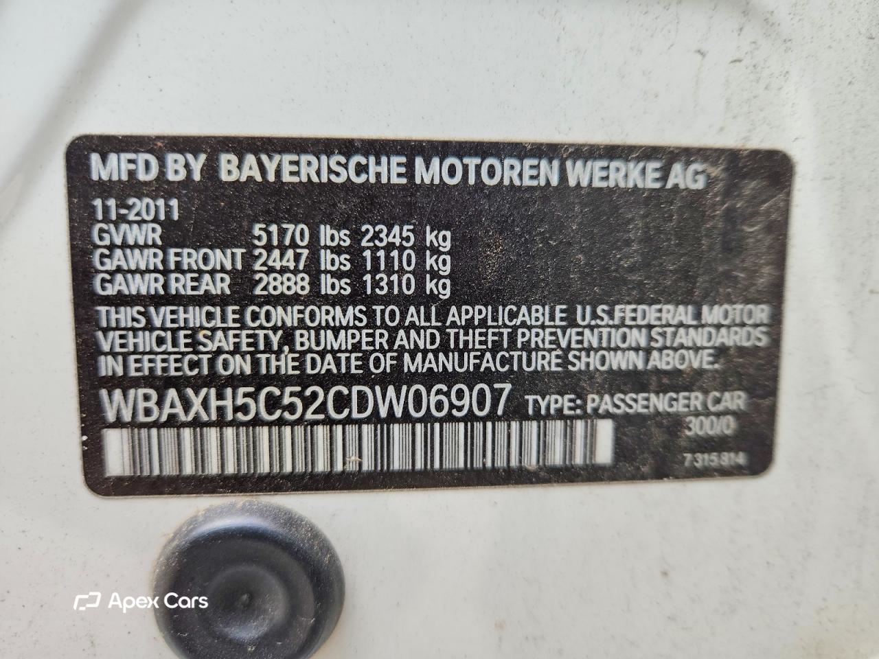 BMW Series 5 2012