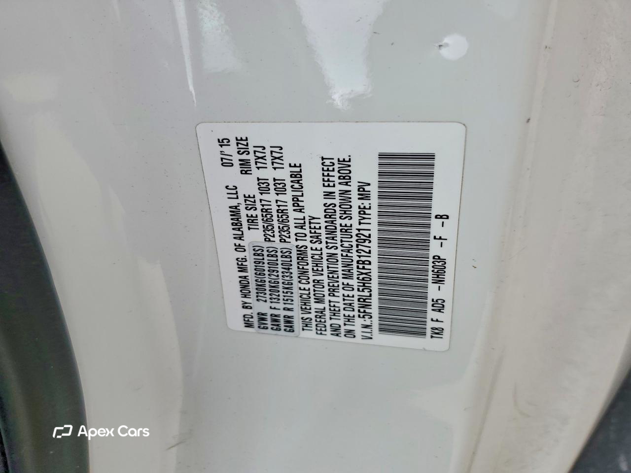 Honda Odyssey 2015