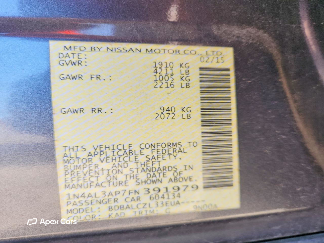 Nissan Altima 2015