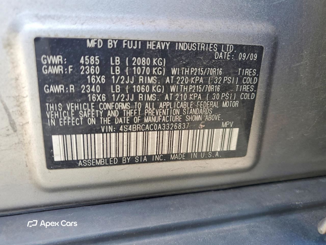 Subaru Outback 2010