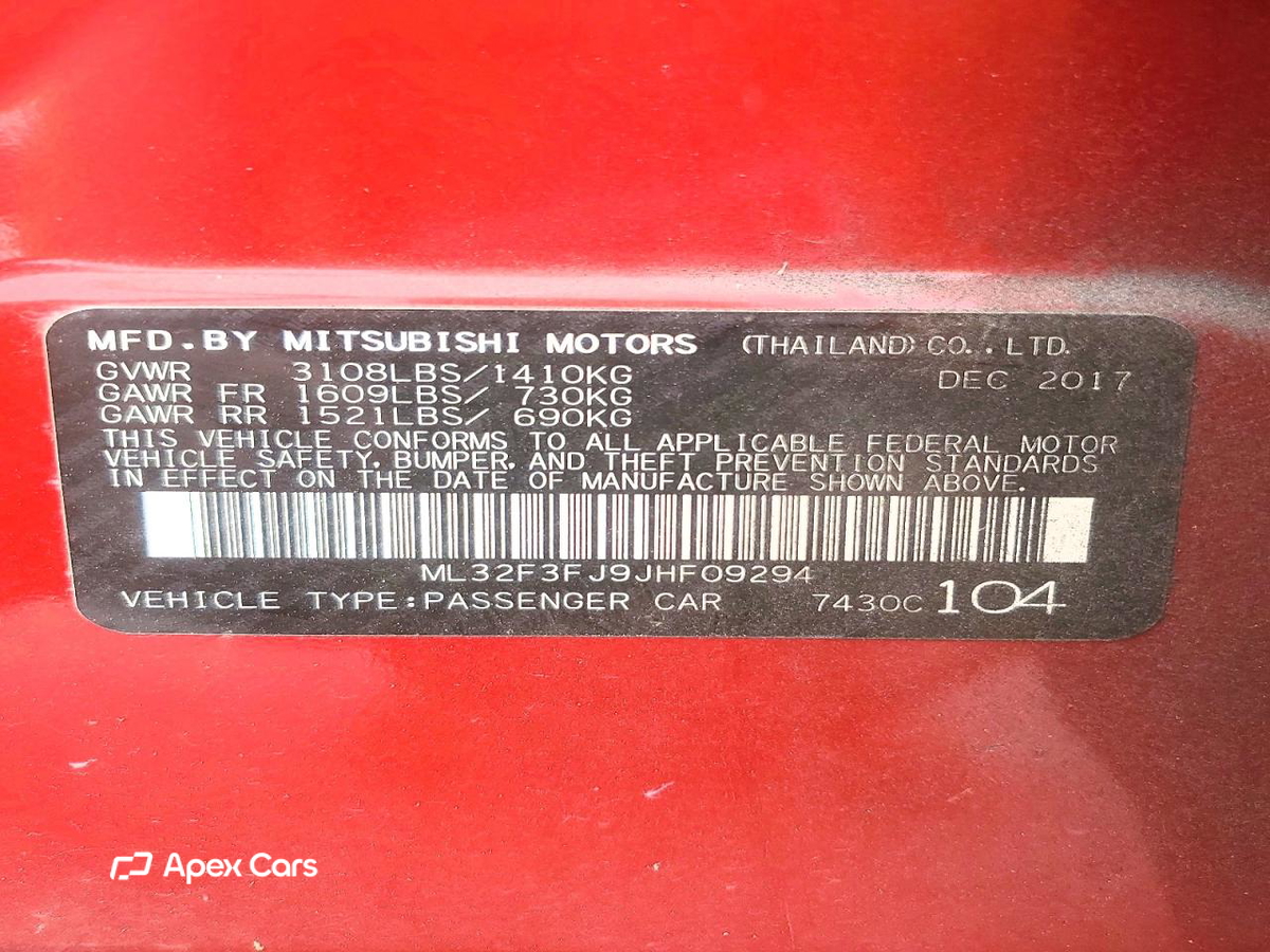 Mitsubishi Mirage 2018