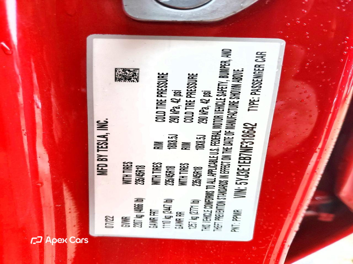 Tesla Model 3 2022