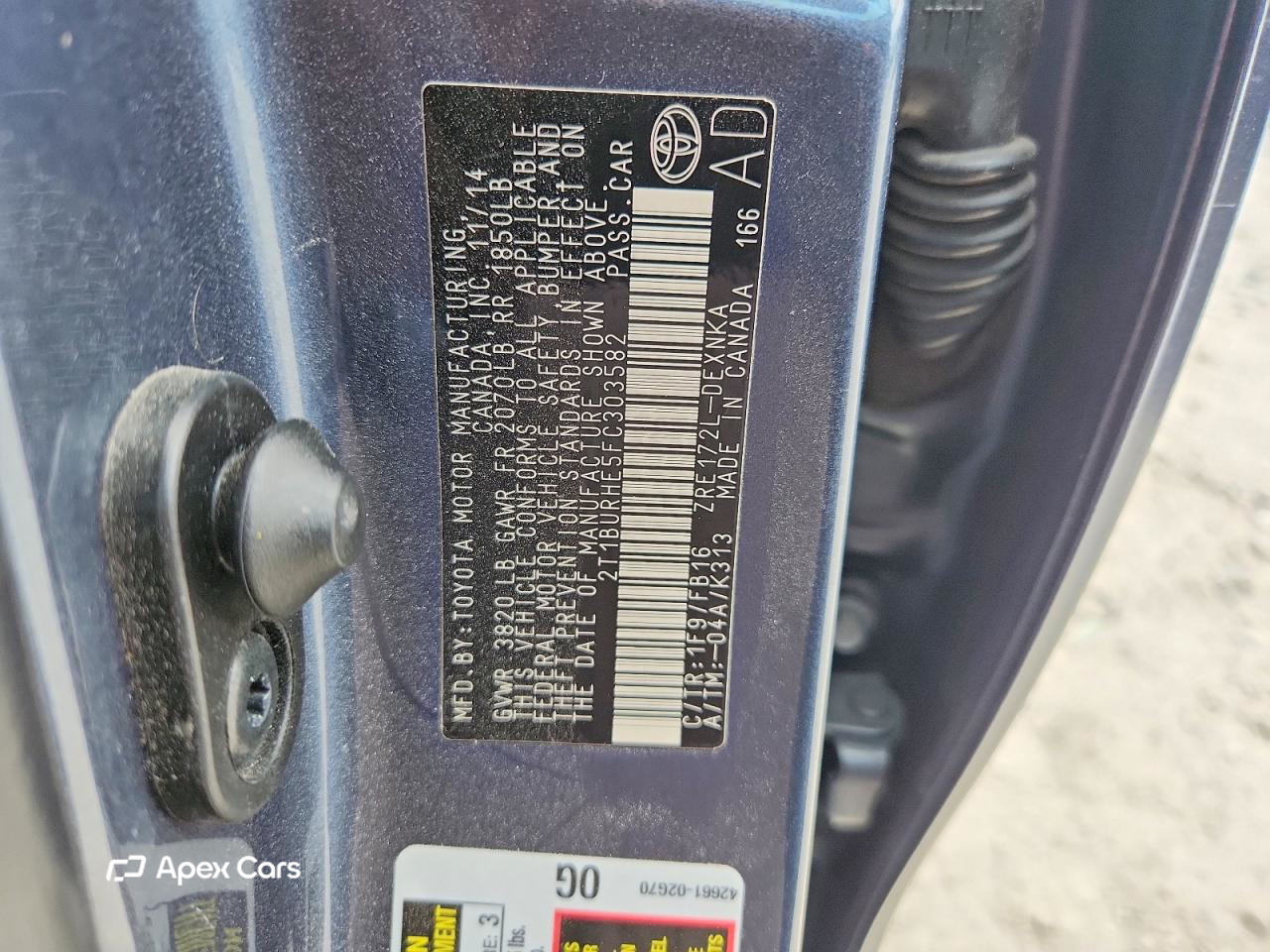 Toyota Corolla 2015