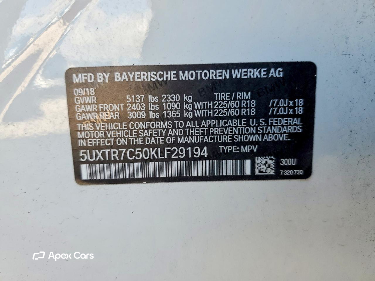 BMW X3 2019