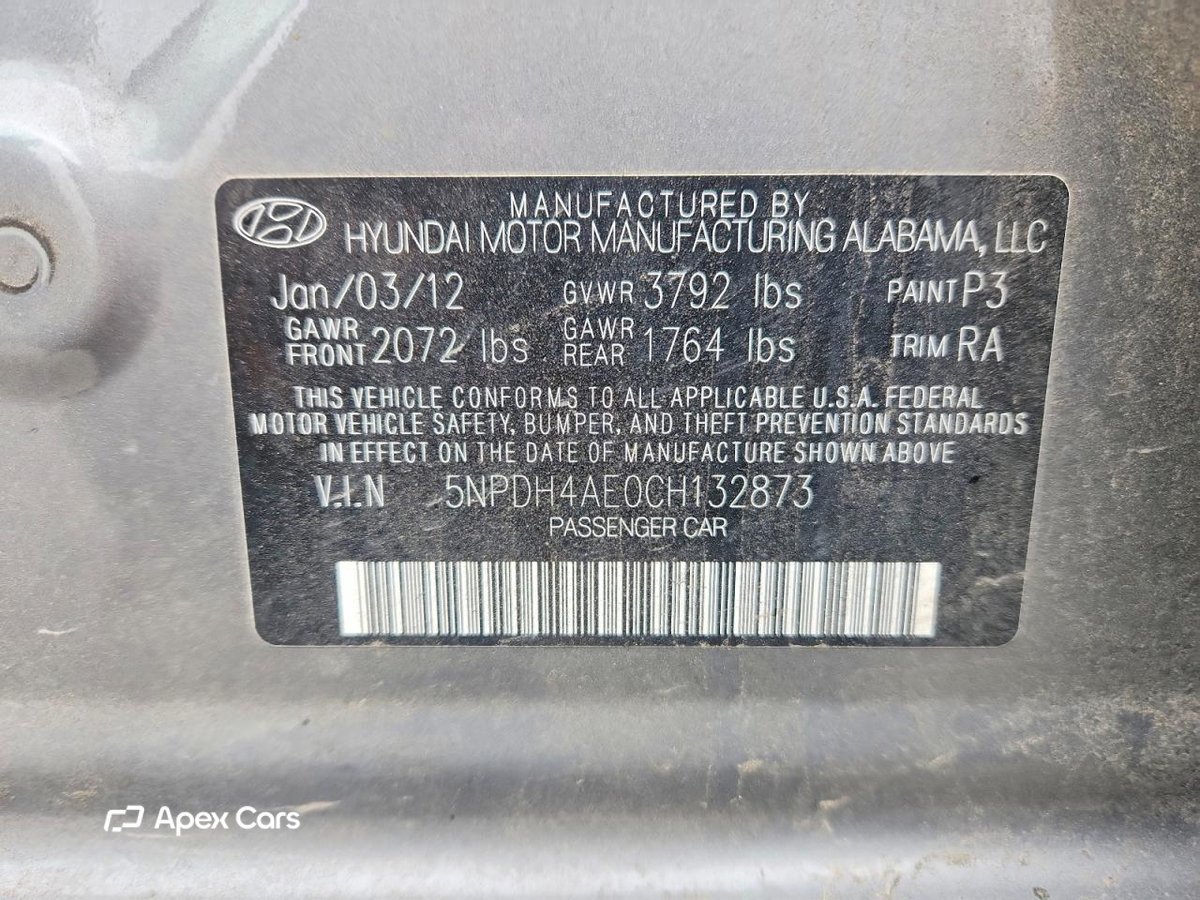 Hyundai Elantra 2012
