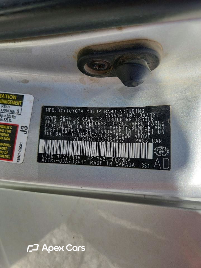 Toyota Corolla 2012