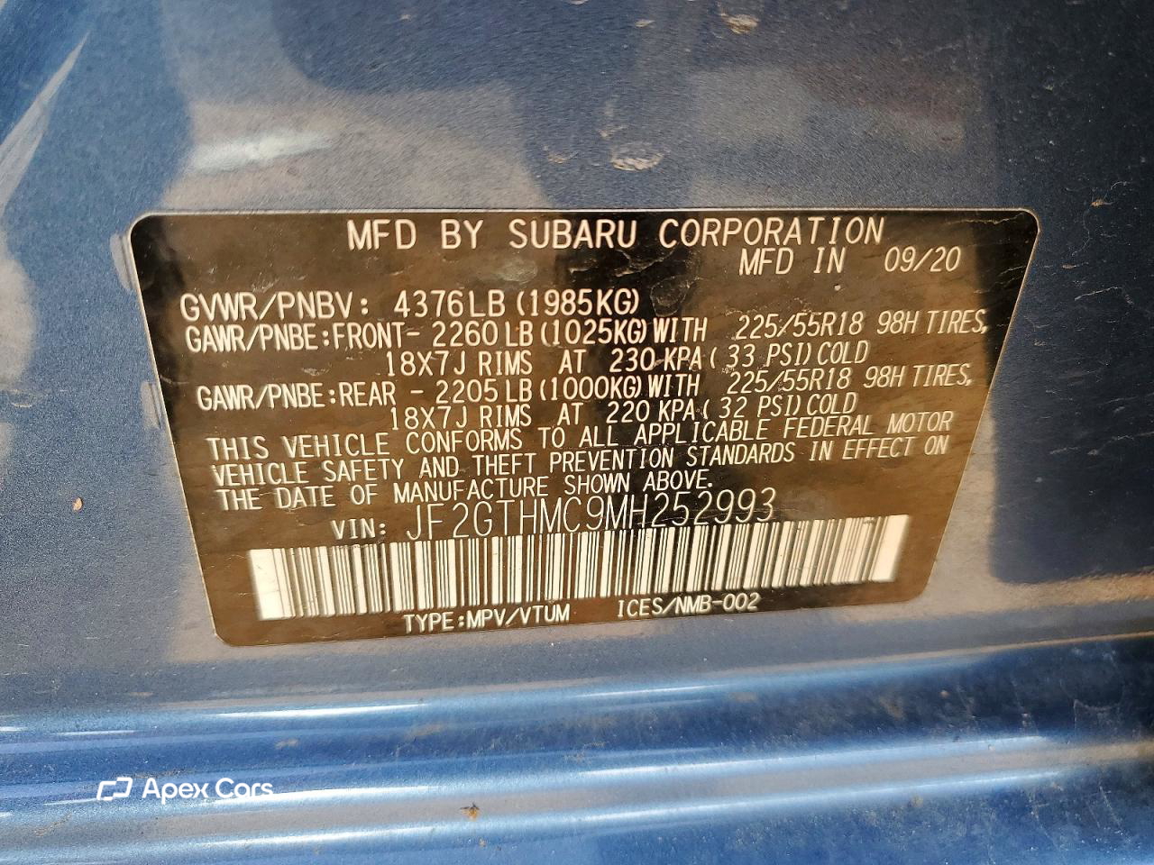 Subaru XV 2021