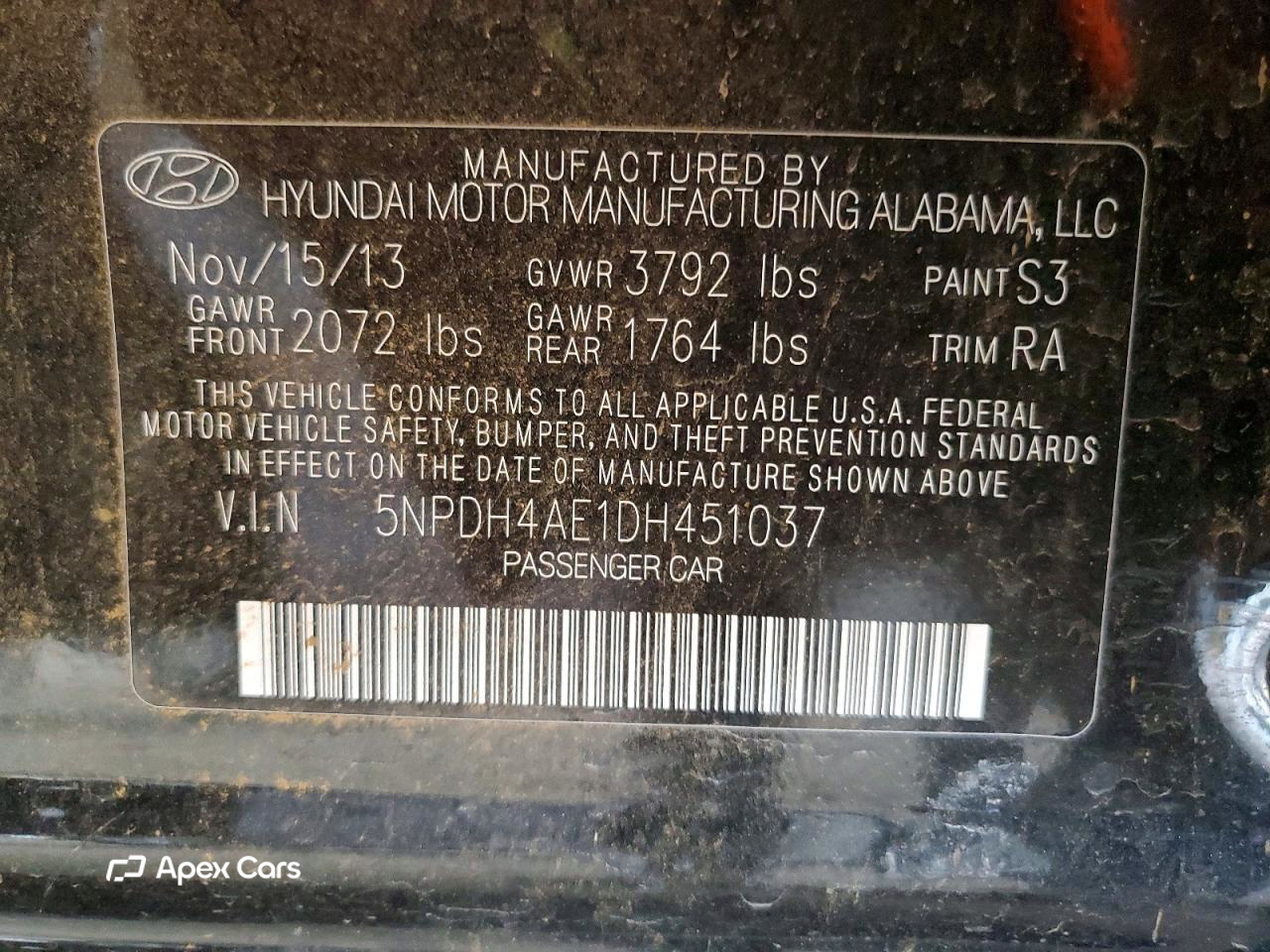 Hyundai Elantra 2013