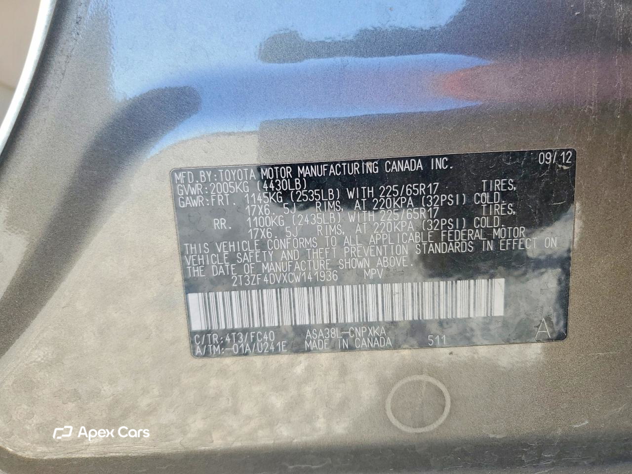Toyota RAV 4 2012