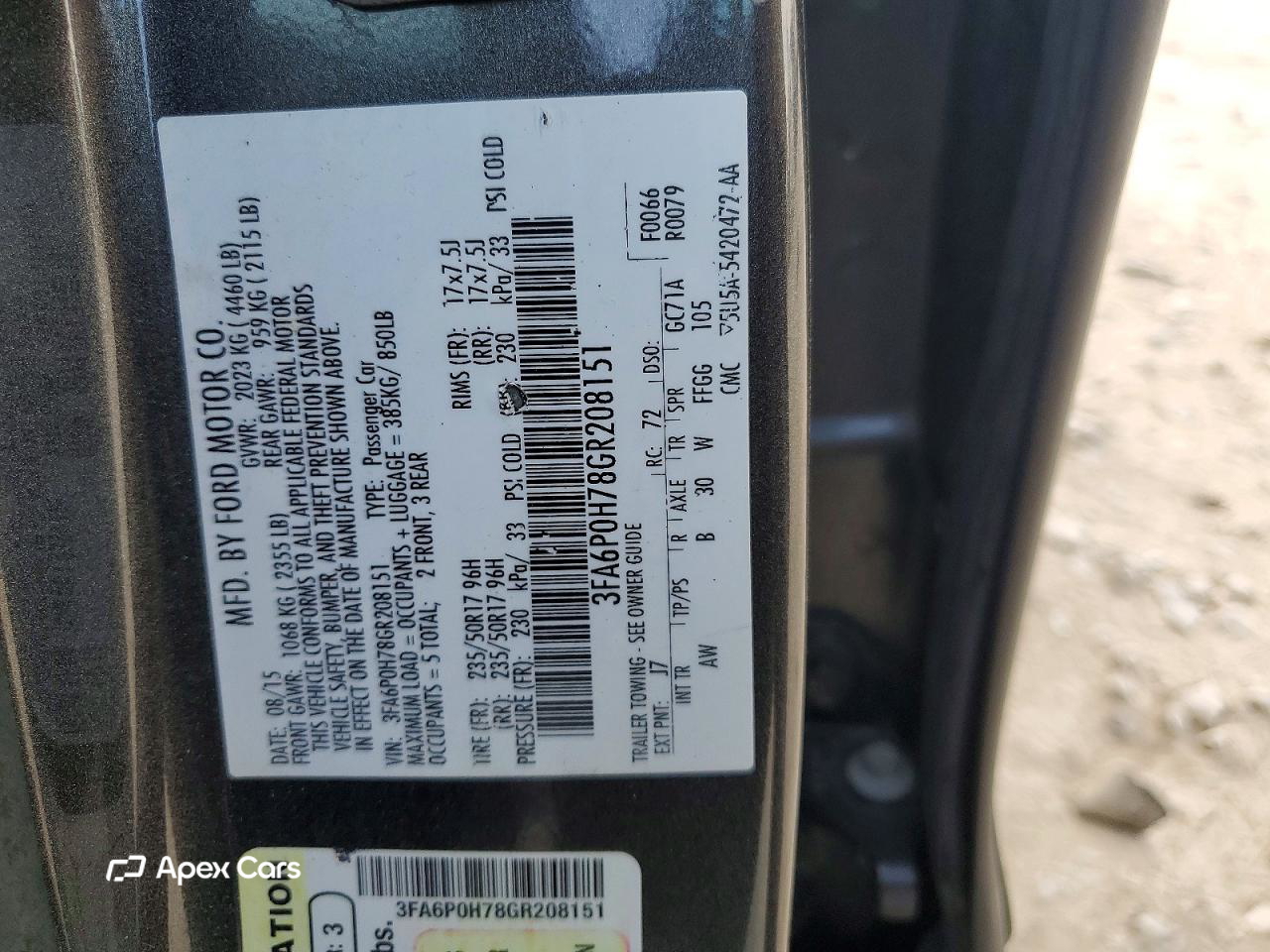 Ford Fusion 2016