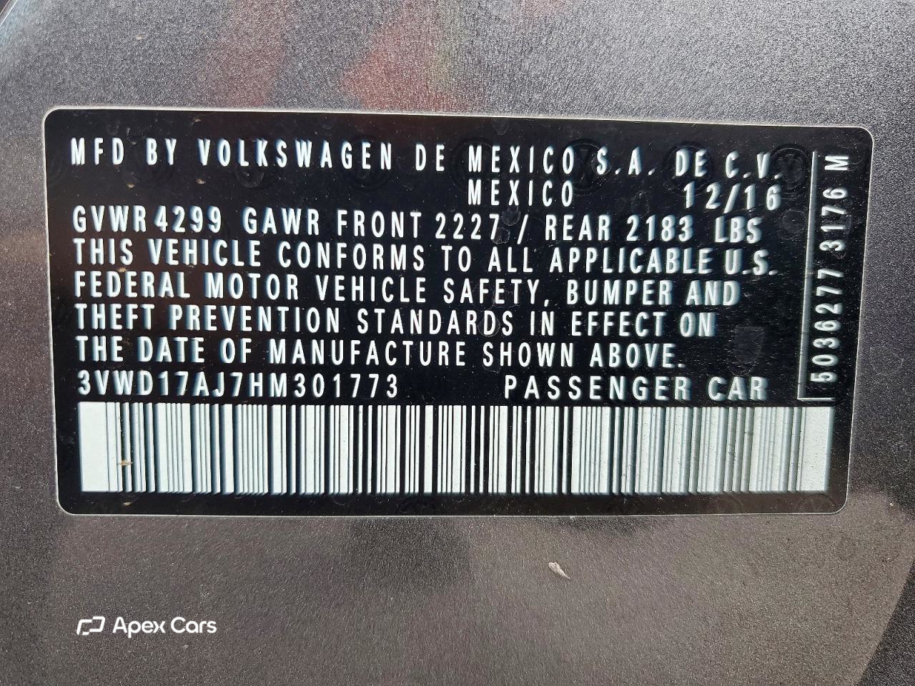 Volkswagen Jetta 2017