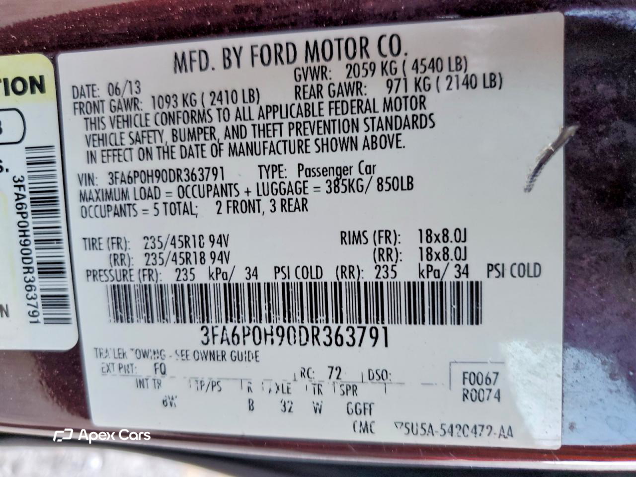 Ford Fusion 2013