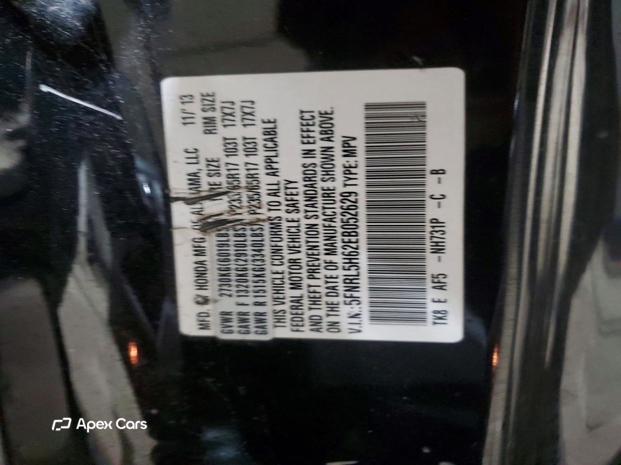 Honda Odyssey 2014