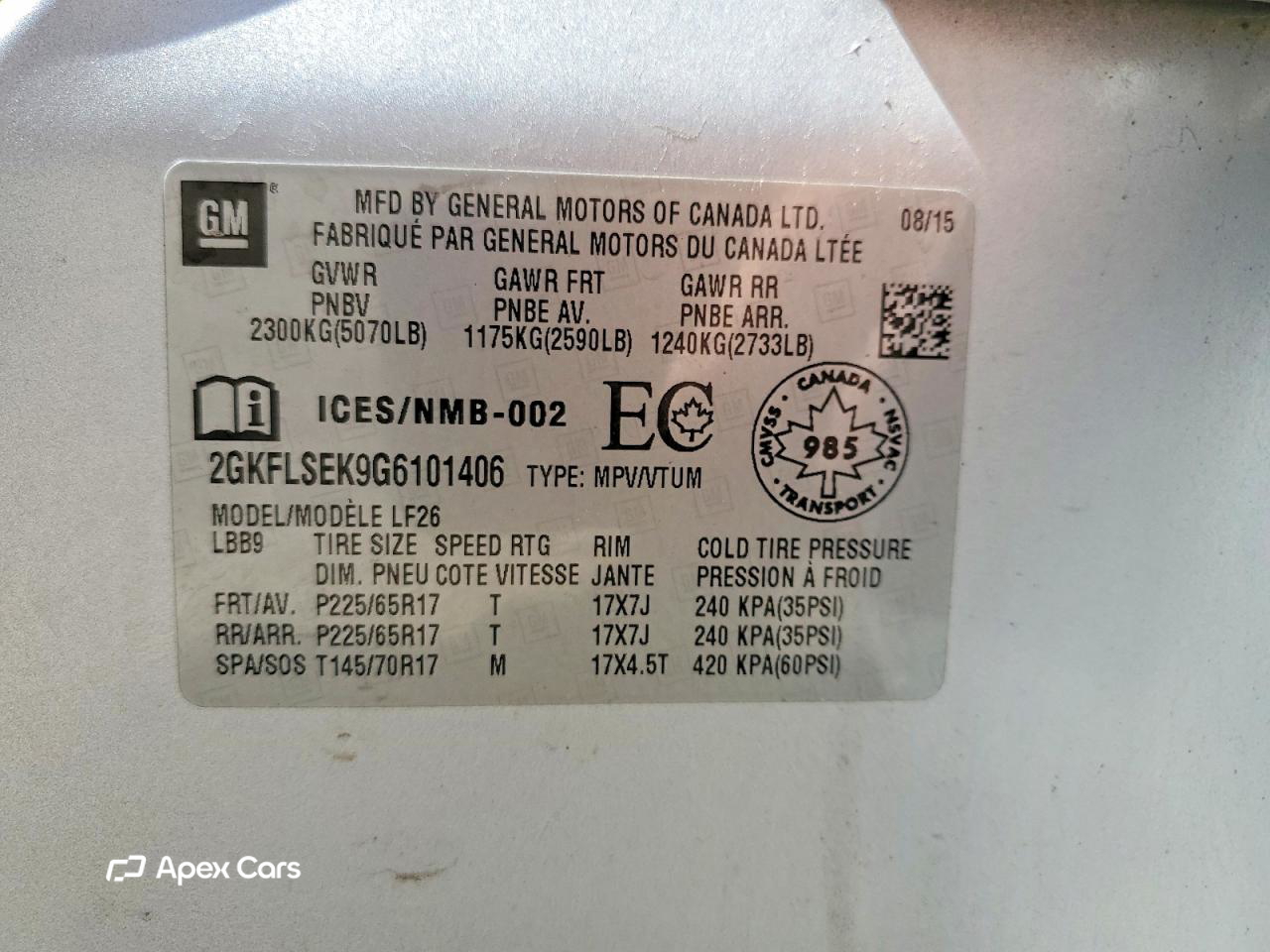 GMC Terrain 2016