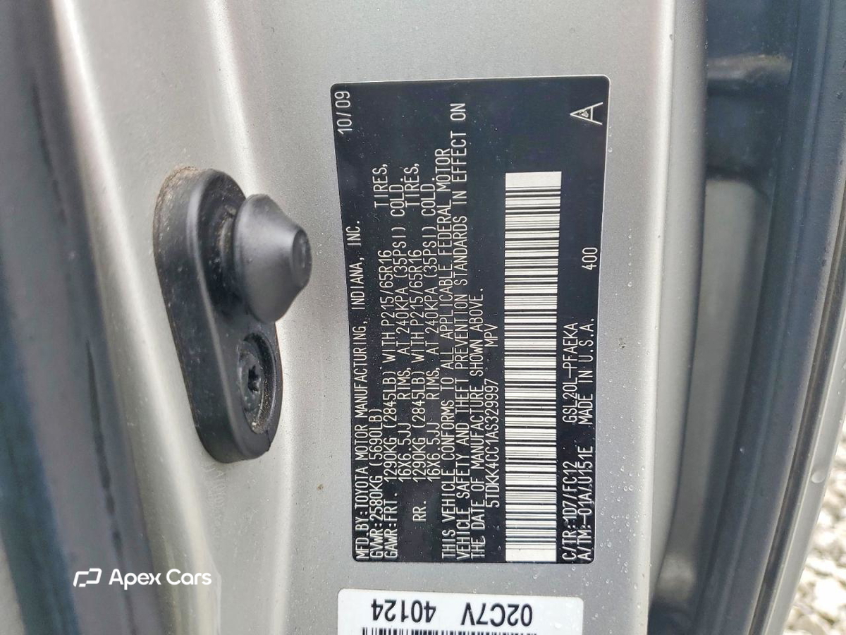 Toyota Sienna 2010