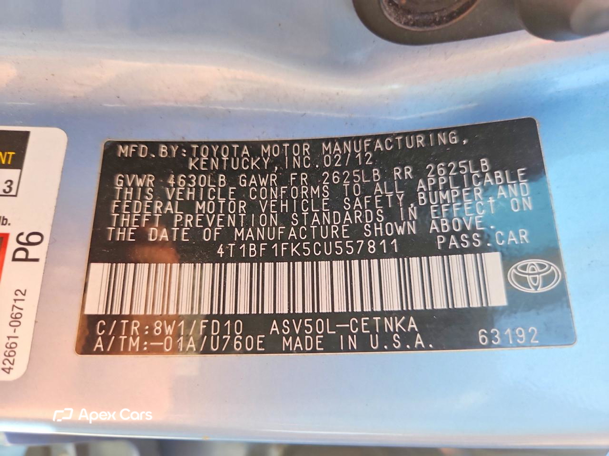Toyota Camry 2012