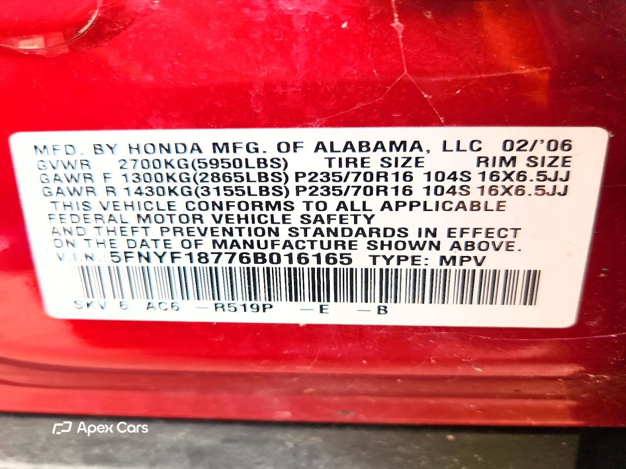 Honda Pilot 2006