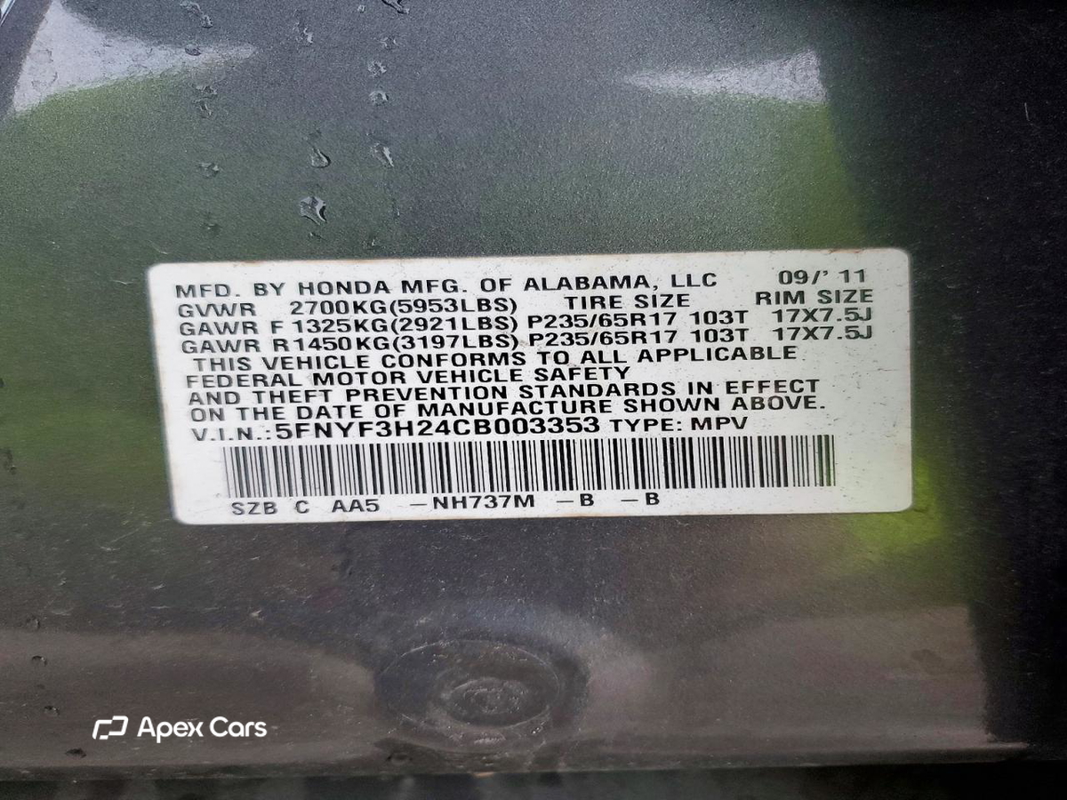 Honda Pilot 2012