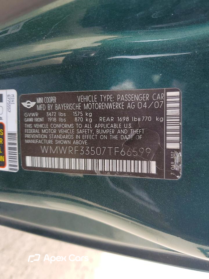 MINI Cooper 2007