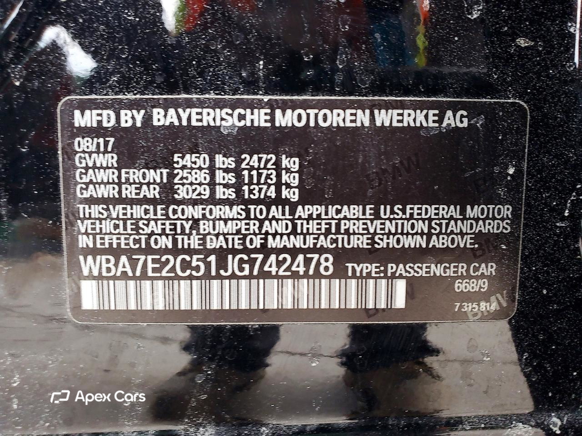 BMW Series 7 2018