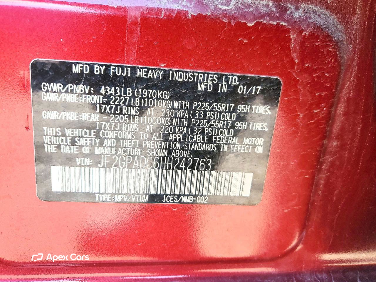 Subaru XV 2017