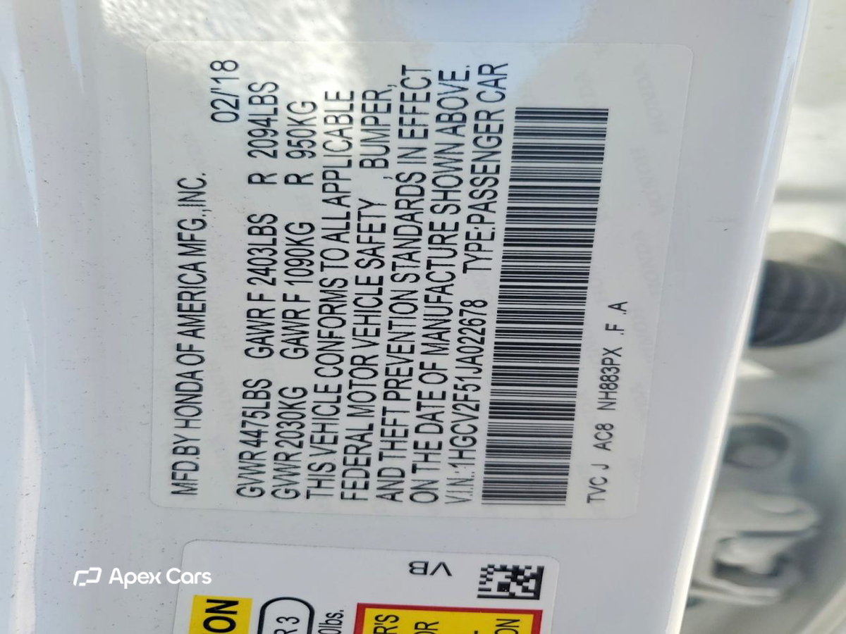 Honda Accord 2018