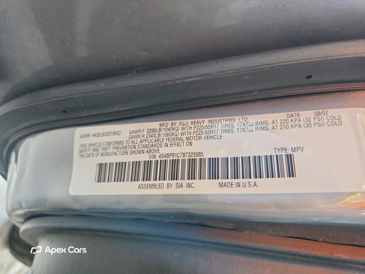 Subaru Outback 2008