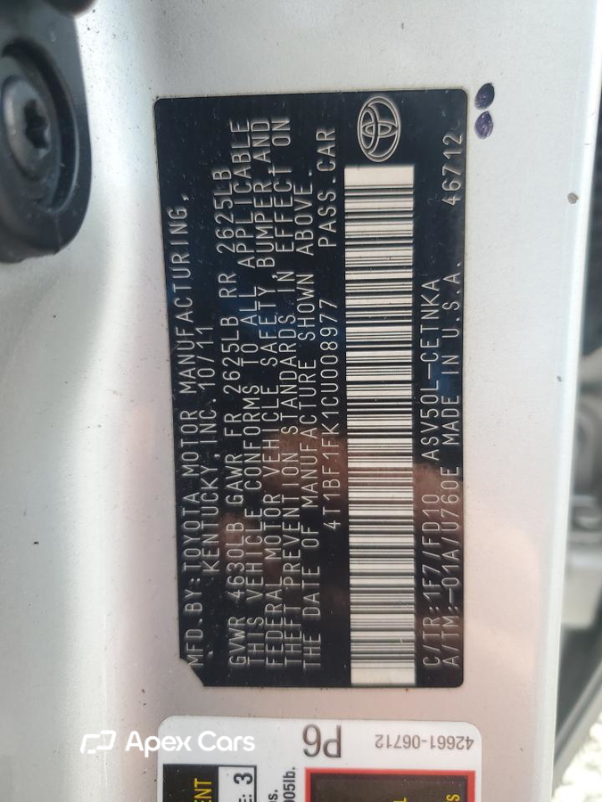 Toyota Camry 2012