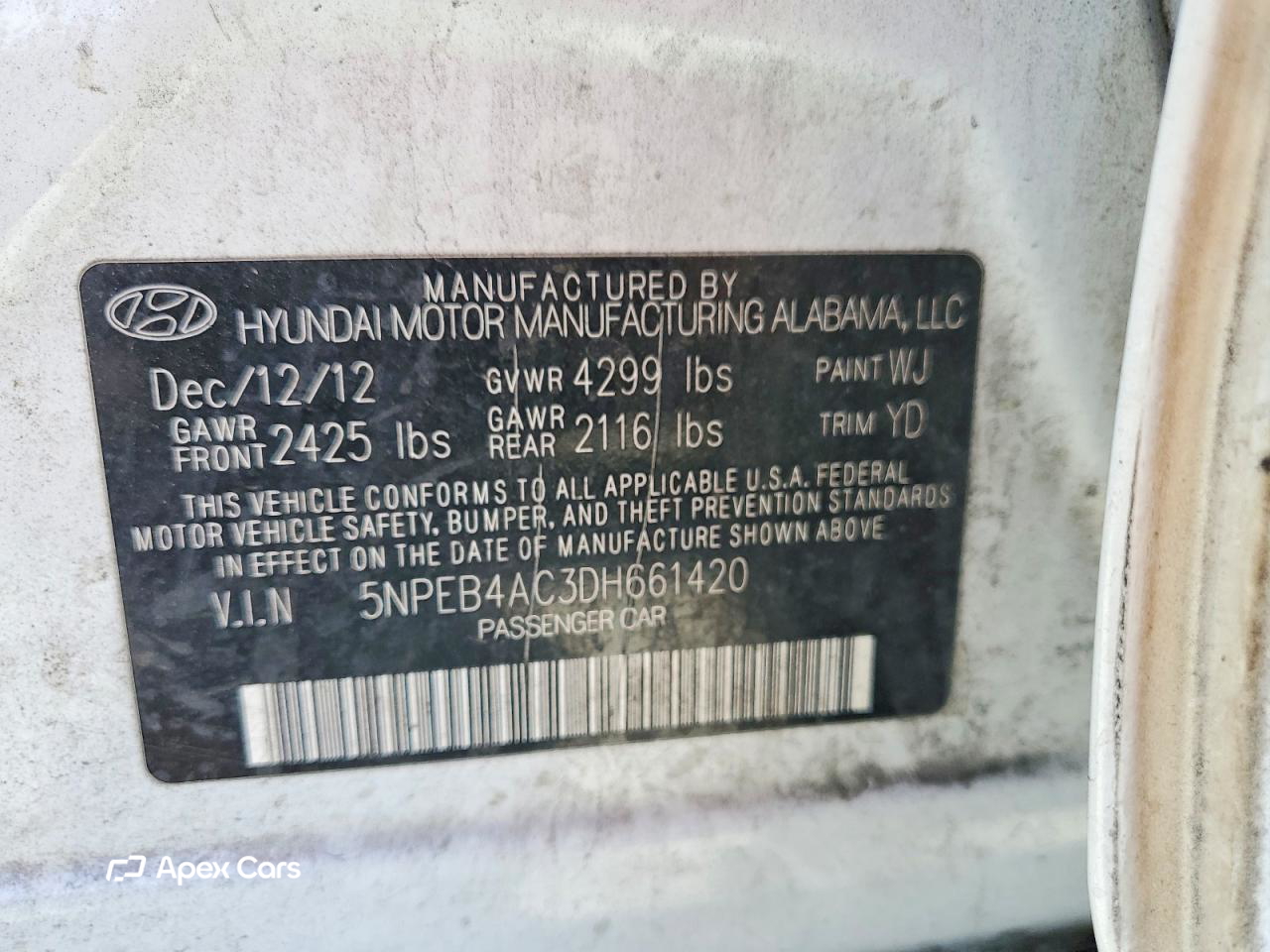 Hyundai Sonata 2013