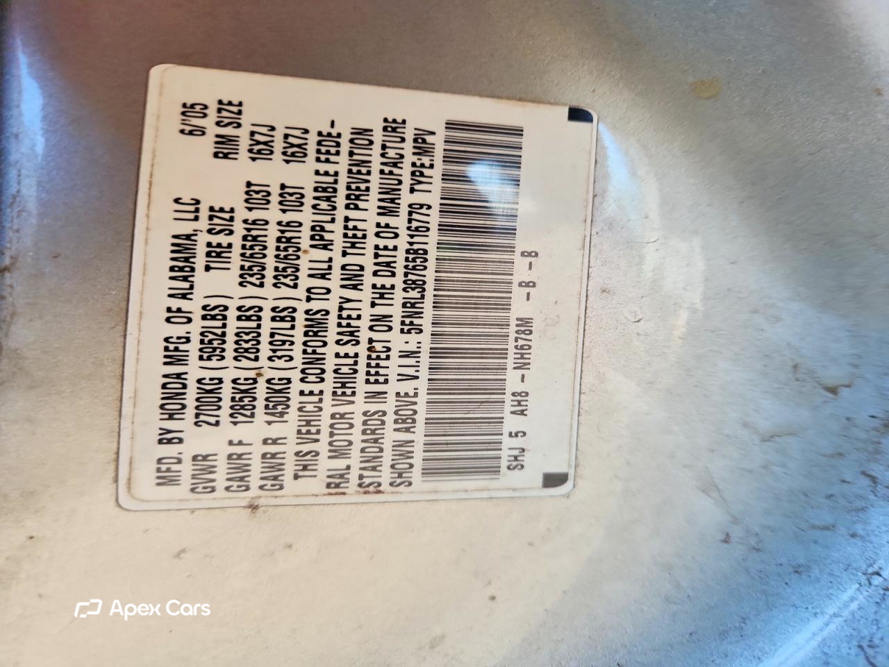 Honda Odyssey 2005