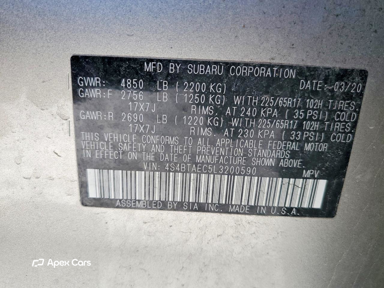 Subaru Outback 2020