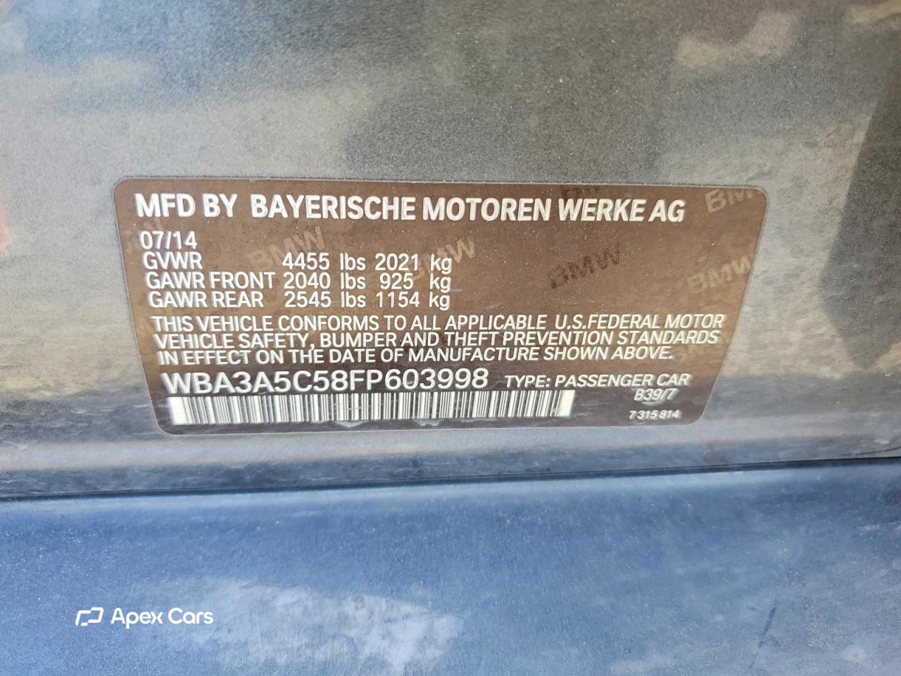 BMW Series 3 2015