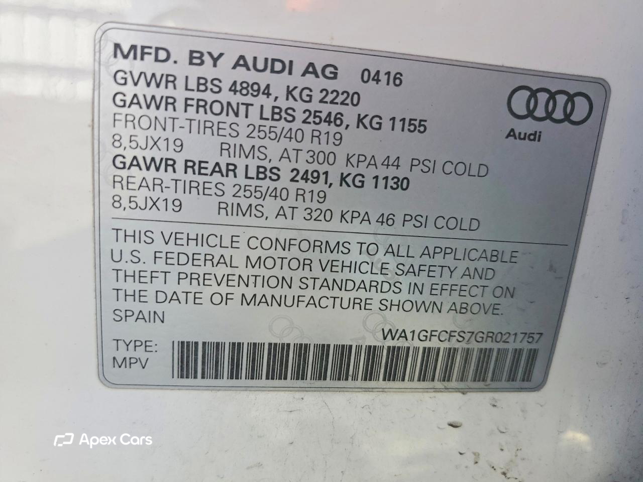 Audi Q3 2016