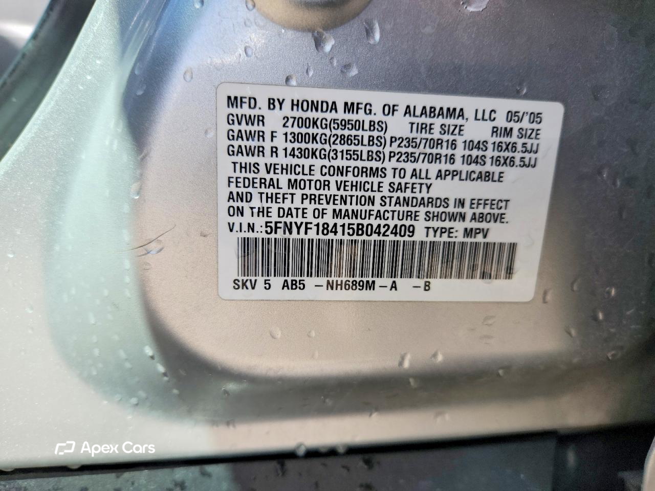 Honda Pilot 2005