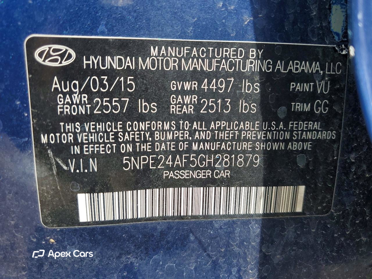 Hyundai Sonata 2016