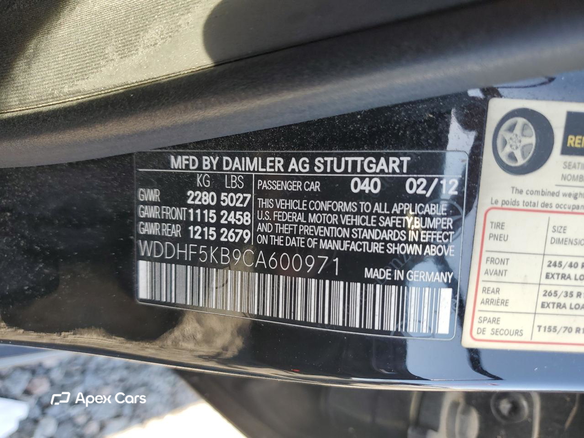 Mercedes-Benz E-klasse 2012