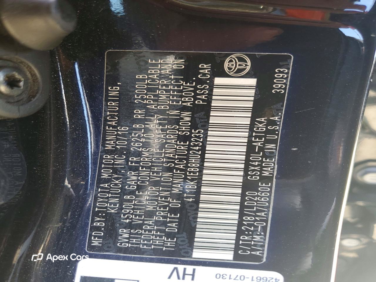 Toyota Avalon 2017