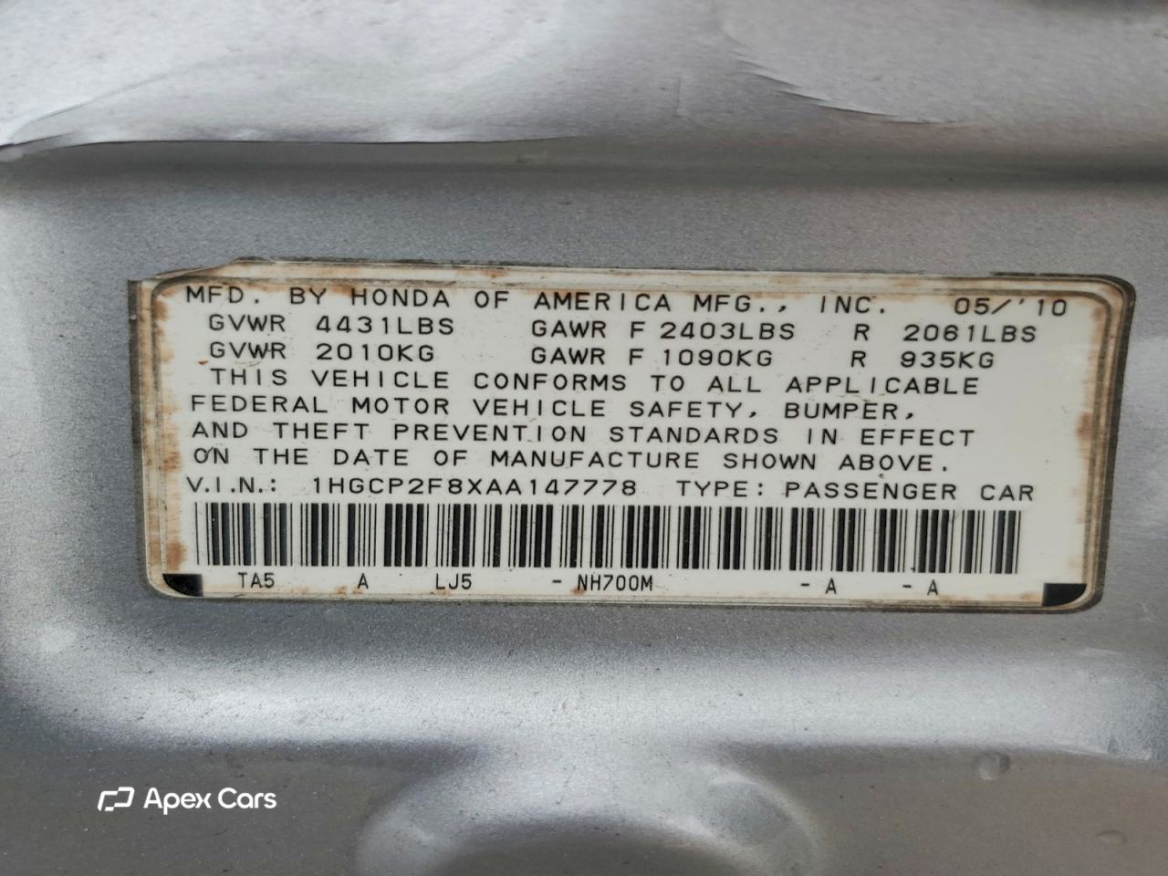 Honda Accord 2010