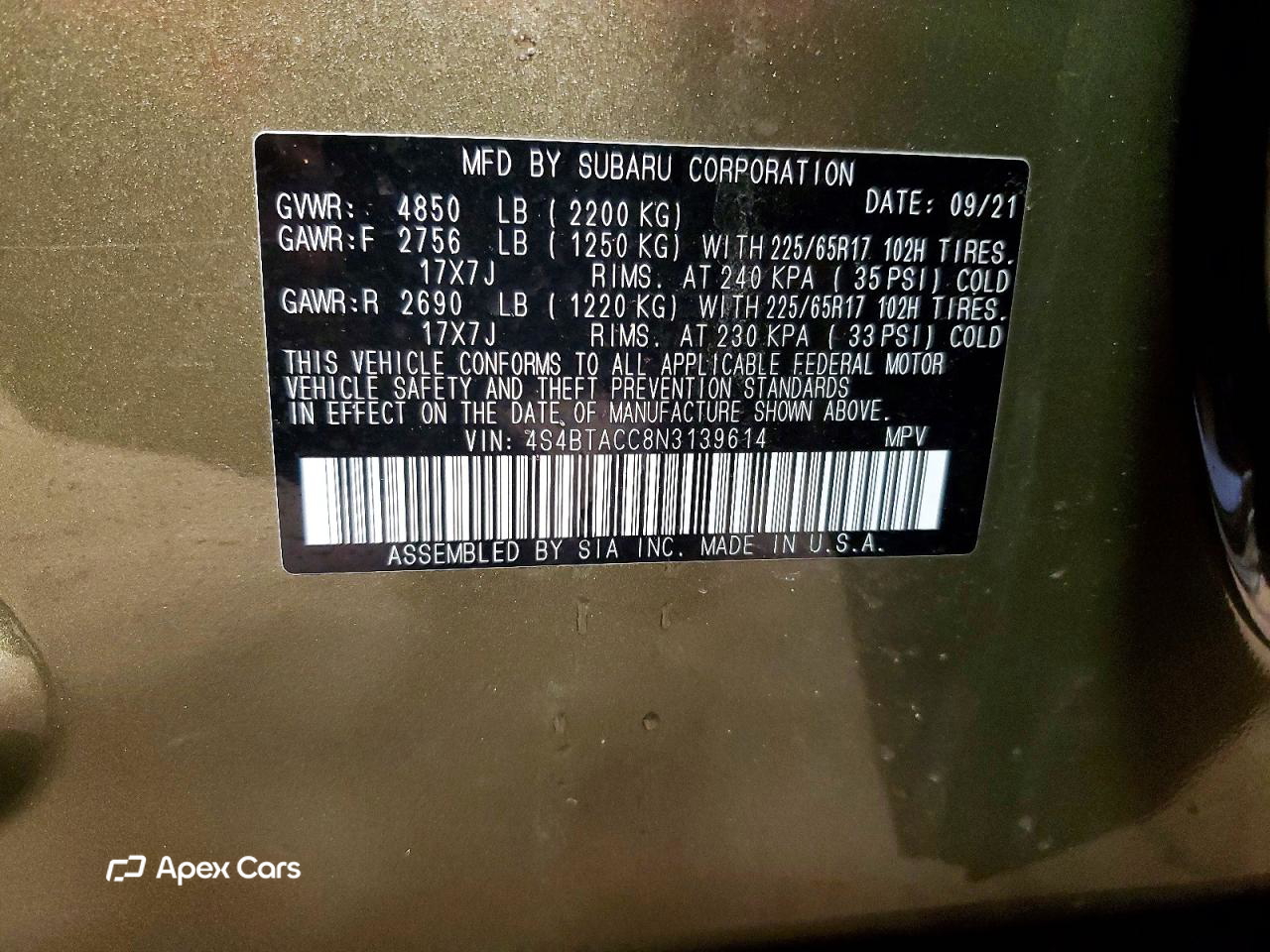 Subaru Outback 2022