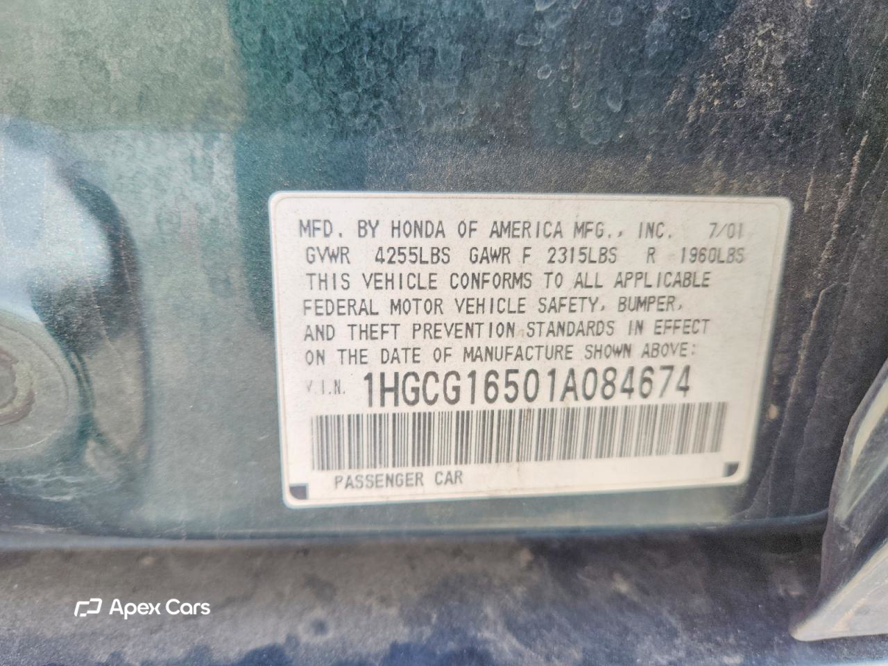 Honda Accord 2001