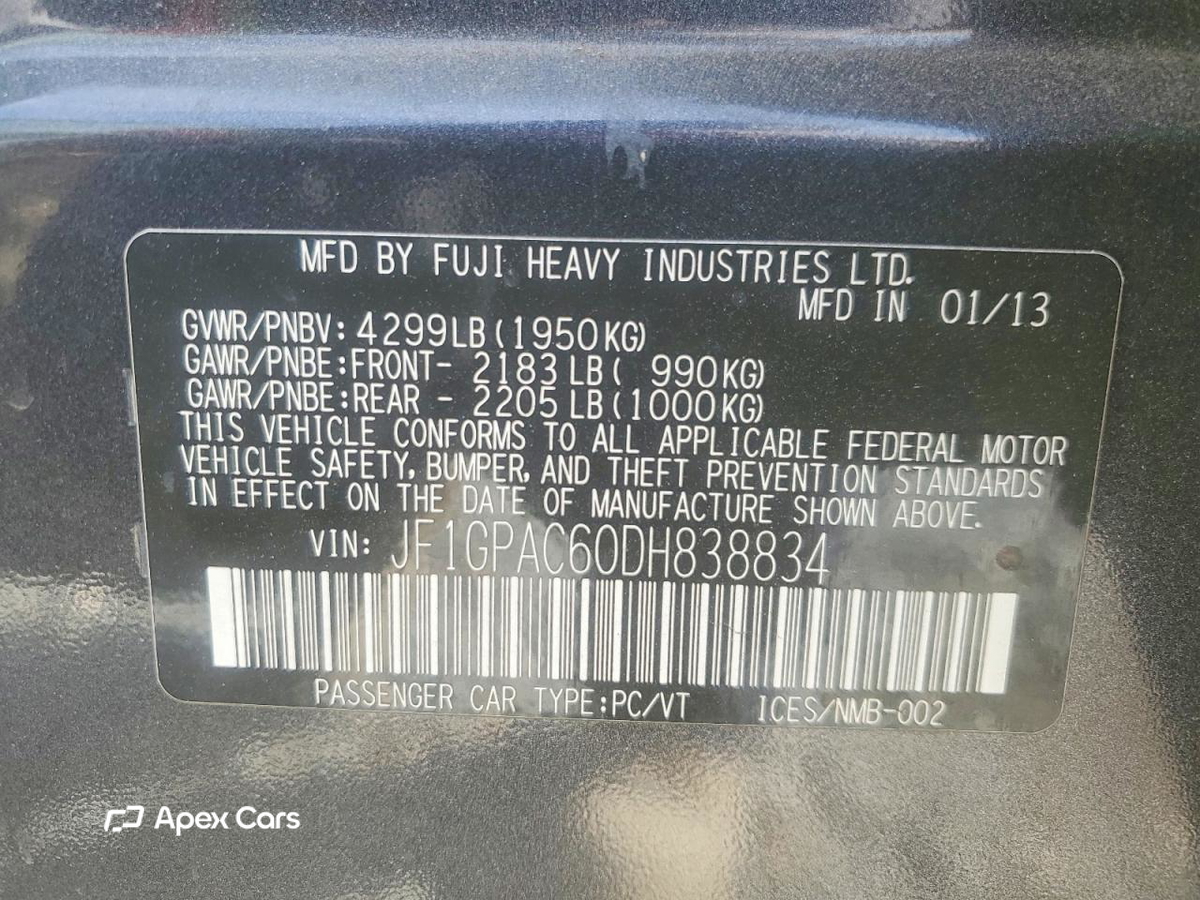 Subaru Impreza 2013