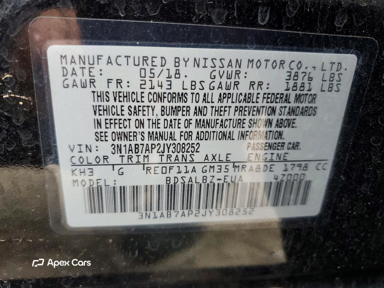 Nissan Sentra 2018