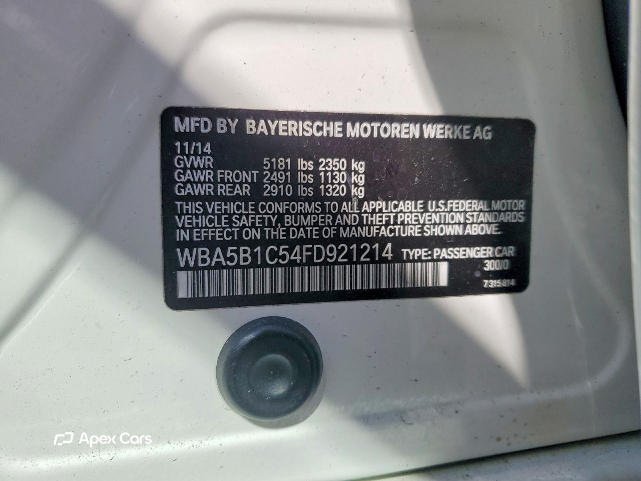 BMW Series 5 2015
