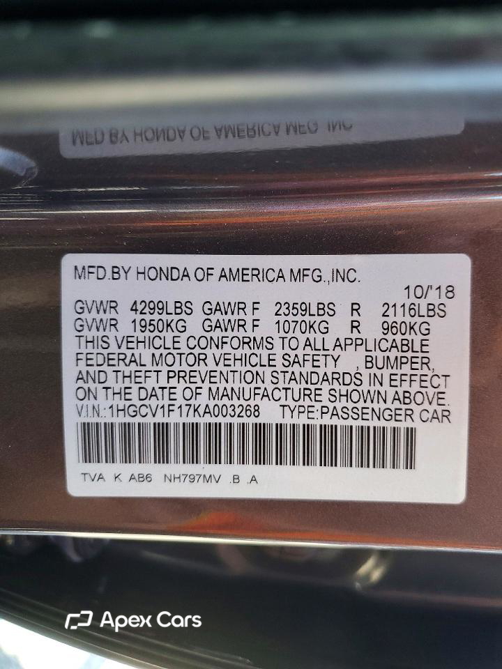 Honda Accord 2019