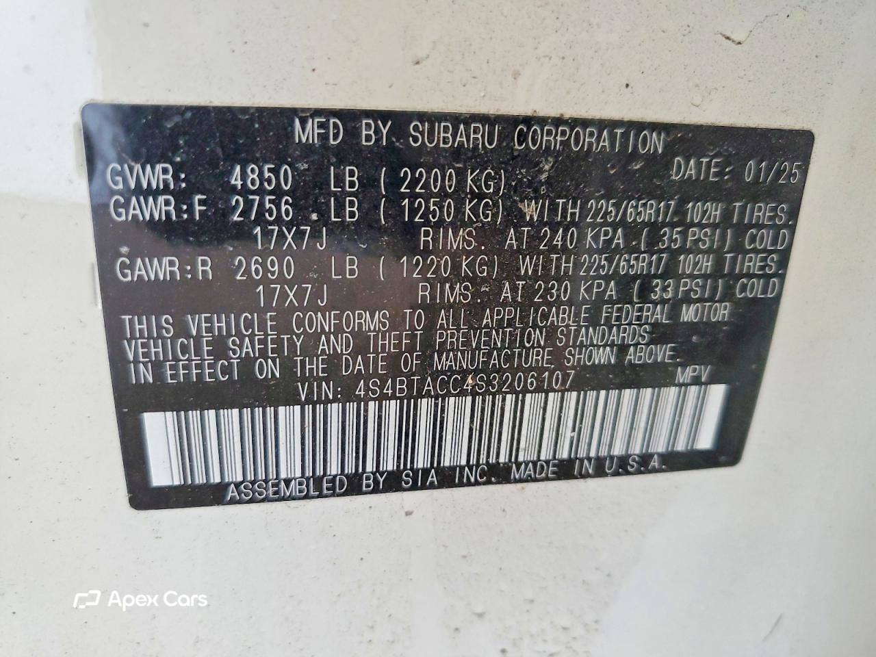 Subaru Outback 2025