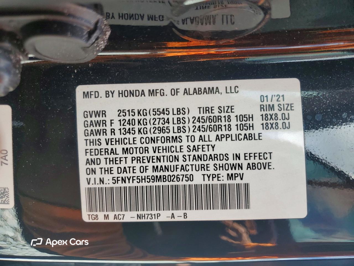 Honda Pilot 2021
