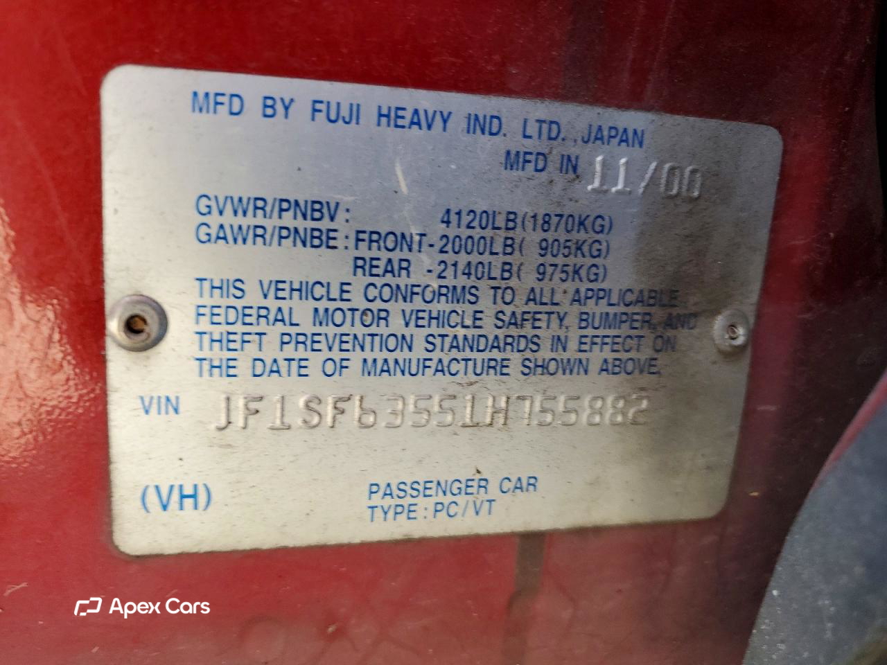 Subaru Forester 2001