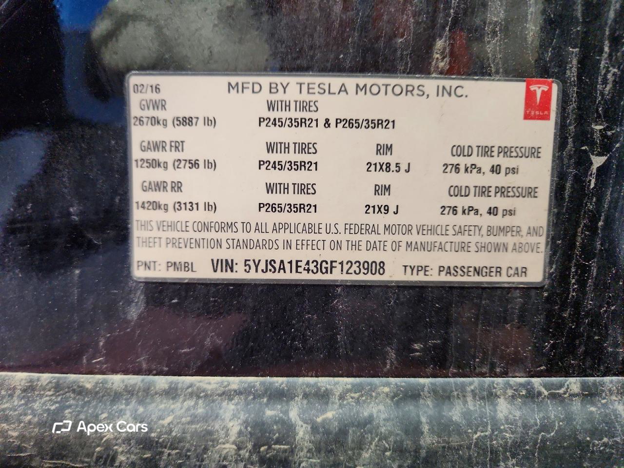 Tesla Model S 2016