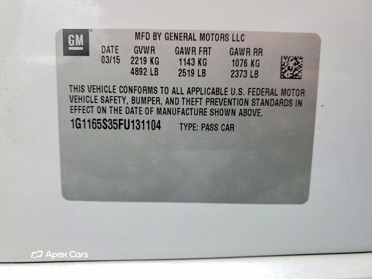 Chevrolet Impala 2015