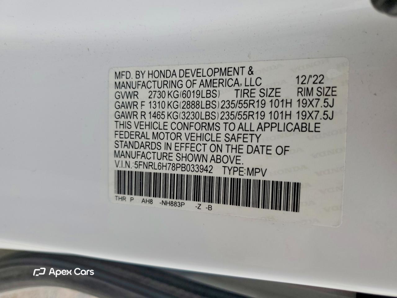 Honda Odyssey 2023